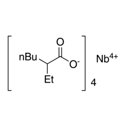 Niobium(IV) 2-ethylhexanoate (11   13 % Nb) - CAS:206564-87-6 - Hexanoic acid, 2-ethyl-, niobium salt